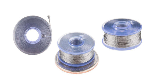 Stainless steel sewing thread - bobbin - 12m (Smooth Stainless Steel)